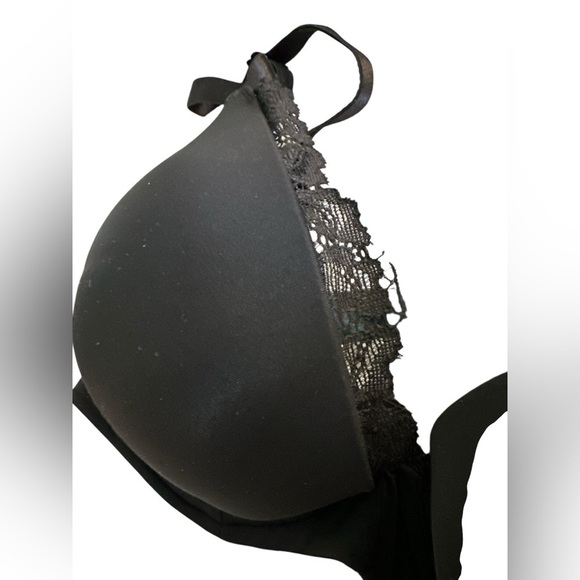 Calvin Klein Seductive Comfort Black Plunge Bra with Adjustable Straps 34D NWT - Picture 3 of 7